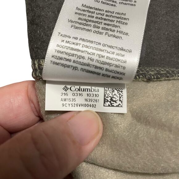 Columbia Mens Fleece Vest Size XL Full Zip Fleece Vest Steens Mountain Beige - Picture 8 of 13